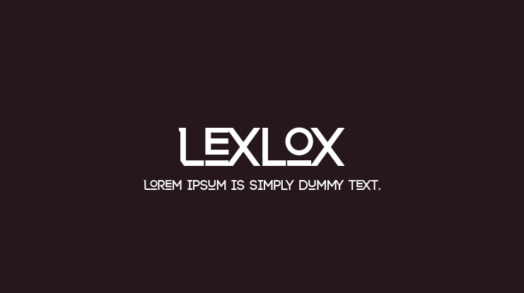 Lexlox Font
