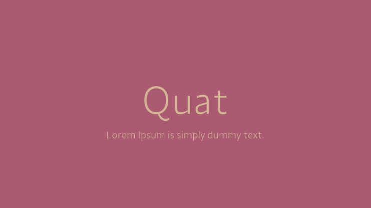 Quat Font Family