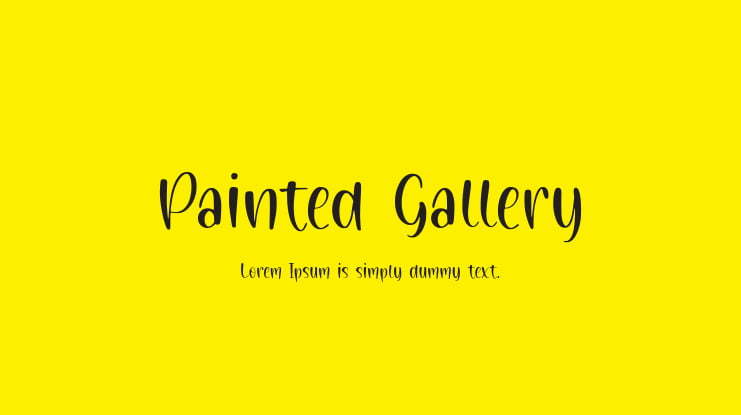 Painted Gallery Font
