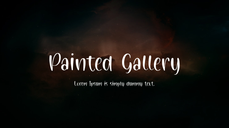 Painted Gallery Font
