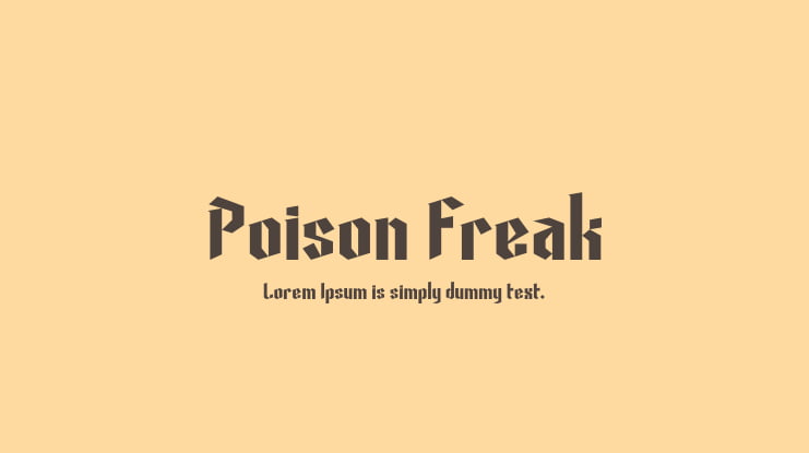 Poison Freak Font