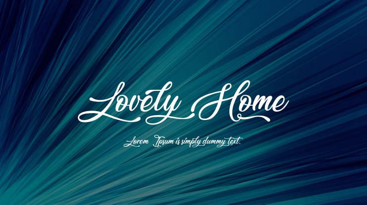 Lovely Home Font