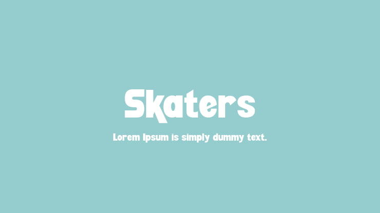 Skaters Font Family