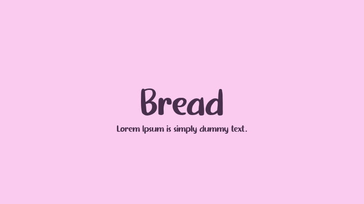 Bread Font Family