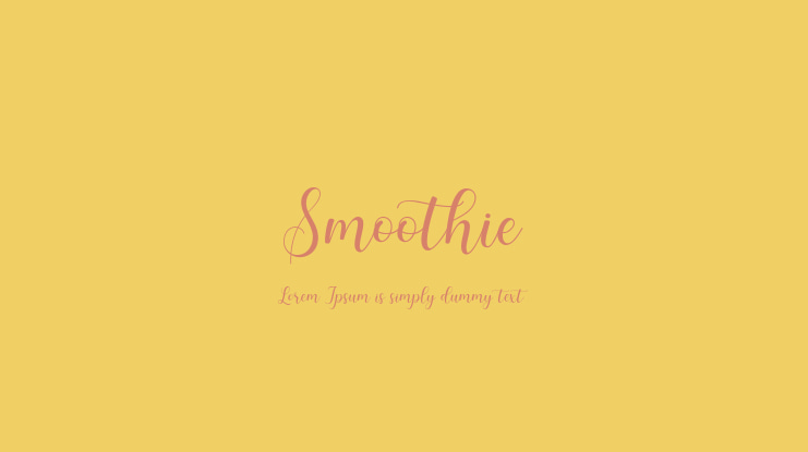 Smoothie Font