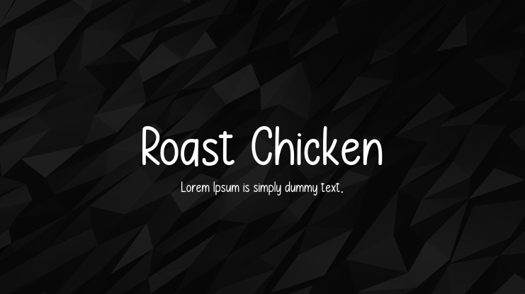 Roast Chicken Font