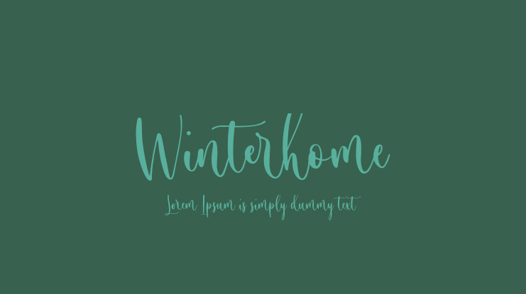 Winterhome Font