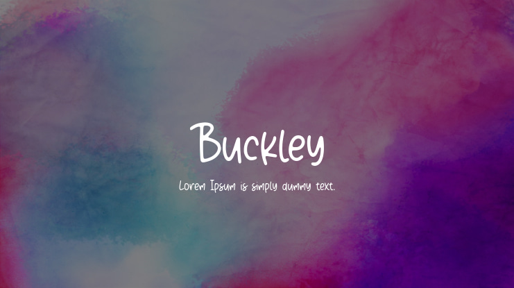 Buckley Font