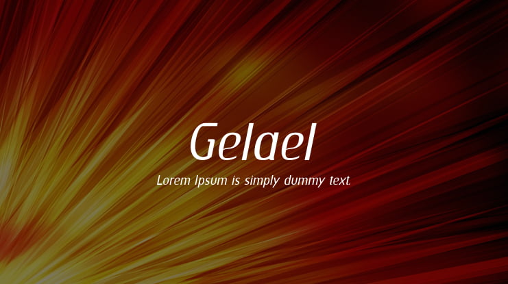 Gelael Font Family