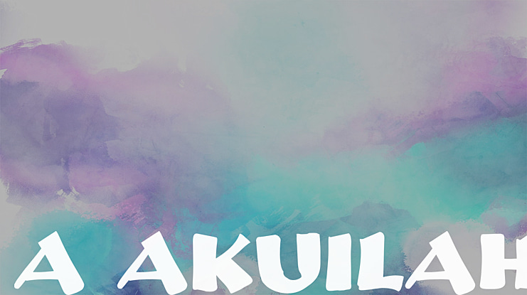 a Akuilah Font