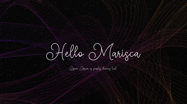 Hello Marisca Font Family