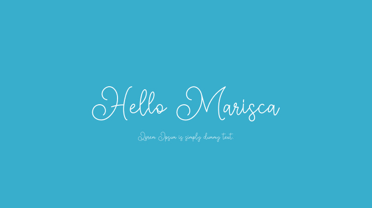 Hello Marisca Font Family