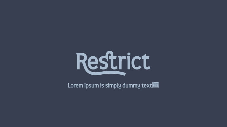 Restrict Font