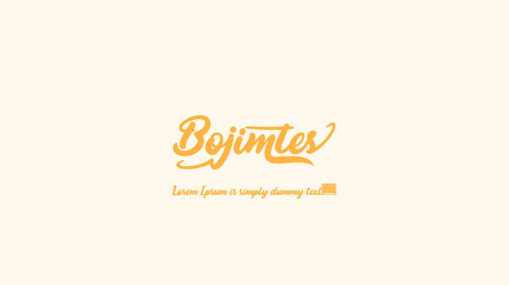 Bojimtes Font