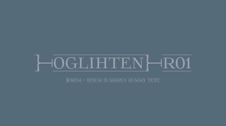 FoglihtenFr01 Font Family