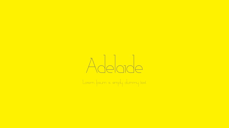 Adelaide Font Family