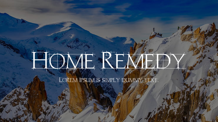 Home Remedy Font