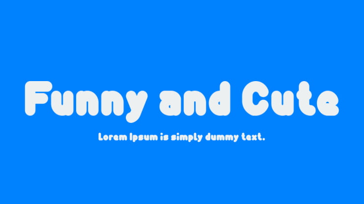 Funny and Cute Font Family