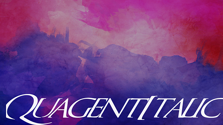 QuagentItalic Font Family