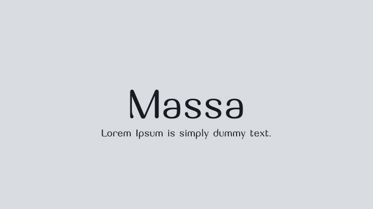 Massa Font Family