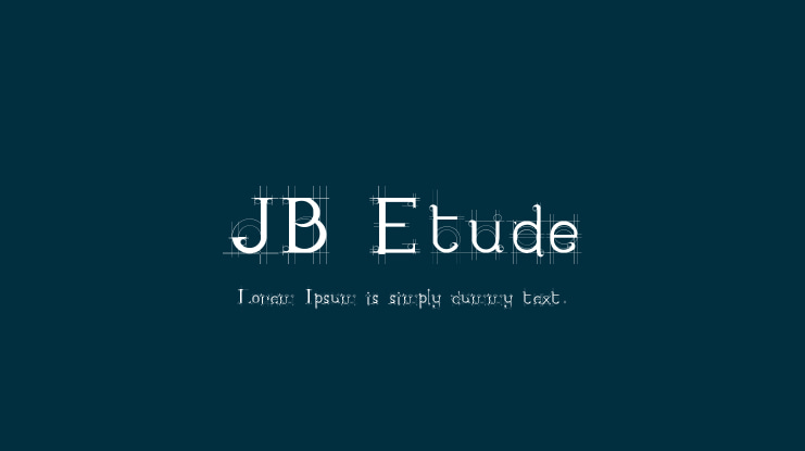 JB Etude Font