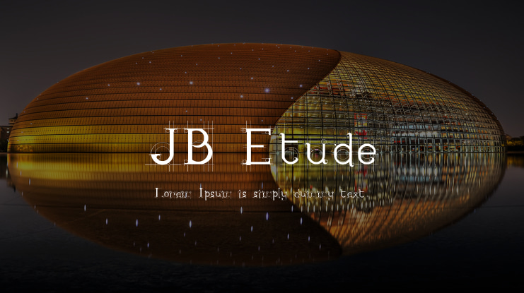 JB Etude Font