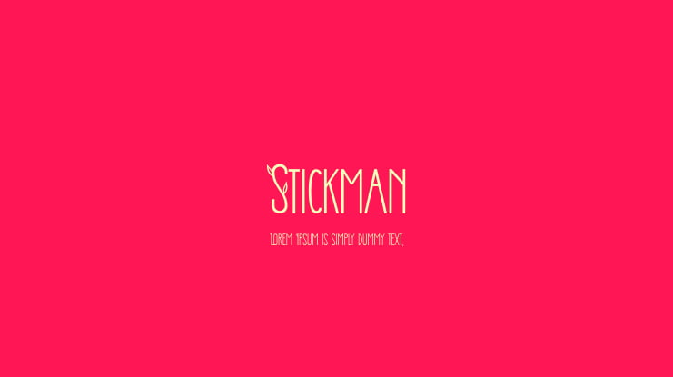 Stickman Font Family