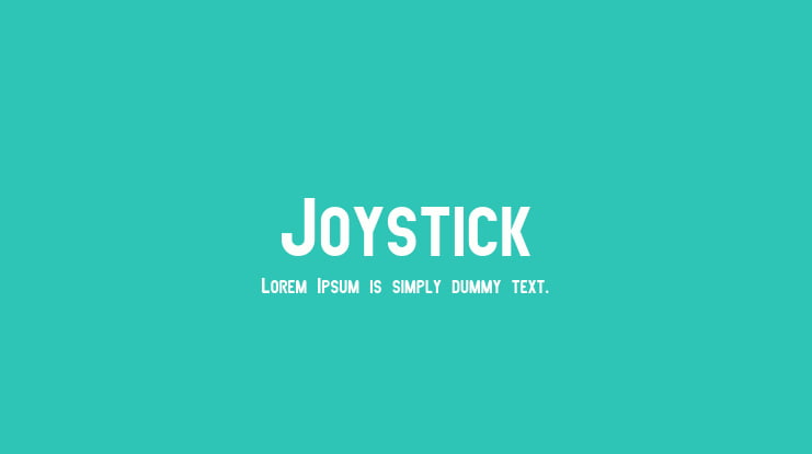 Joystick Font Family