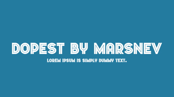 Dopest by MARSNEV Font Family
