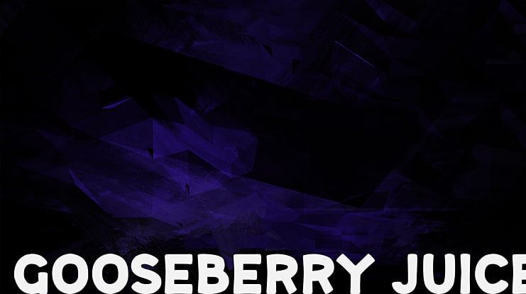 Gooseberry Juice Font