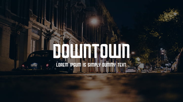 Downtown Font