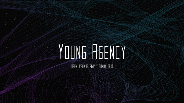 Young Agency Font