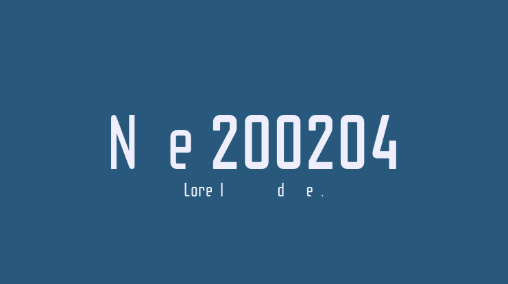 Nike 200204 Font