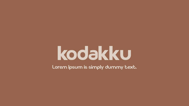 kodakku Font