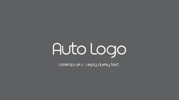 Auto Logo Font