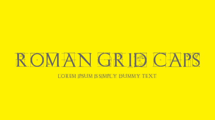 Roman Grid Caps Font