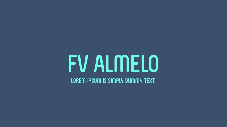 FV Almelo Font Family