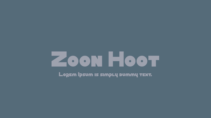 Zoon Hoot Font
