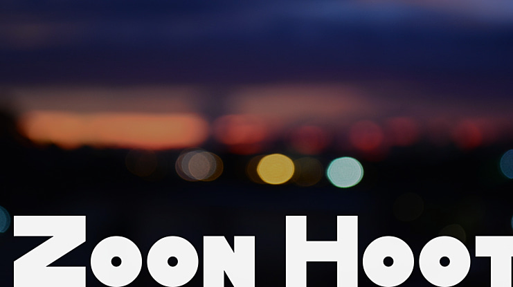 Zoon Hoot Font