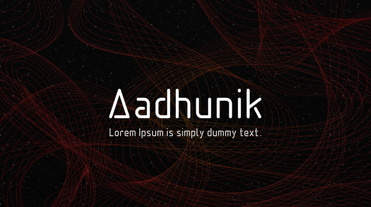 Aadhunik Font Family
