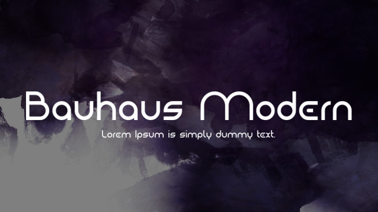 Bauhaus Modern Font