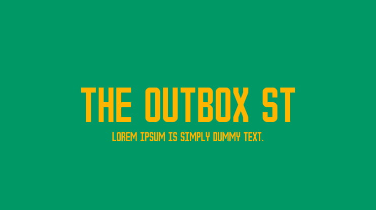 The Outbox St Font