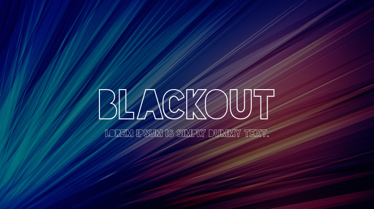 Blackout Font