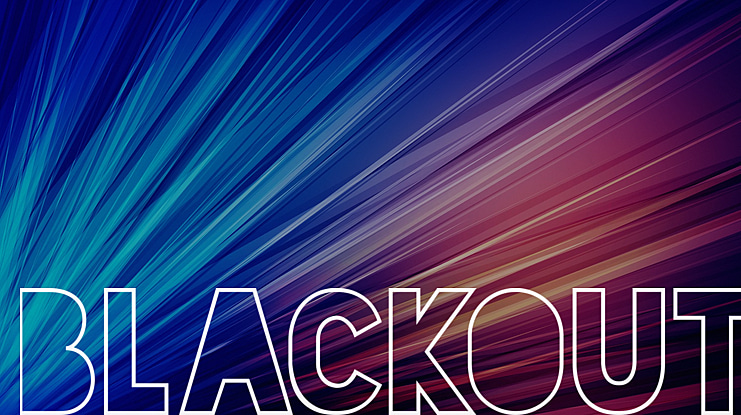 Blackout Font