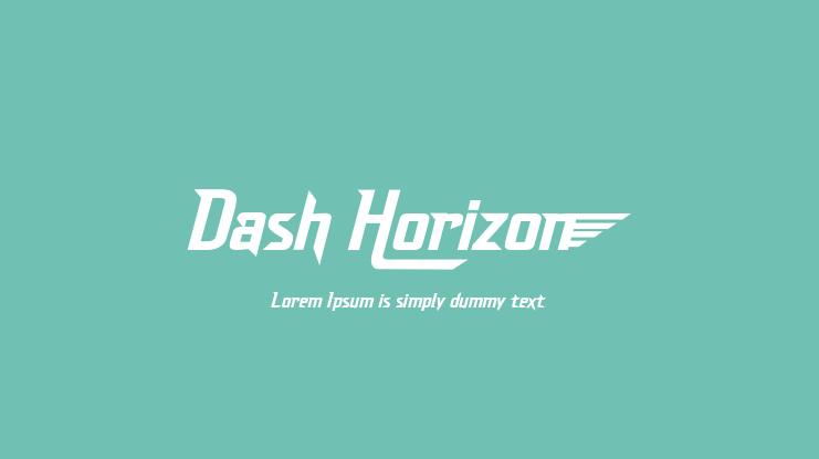 Dash Horizon Font
