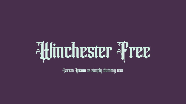 Winchester Free Font