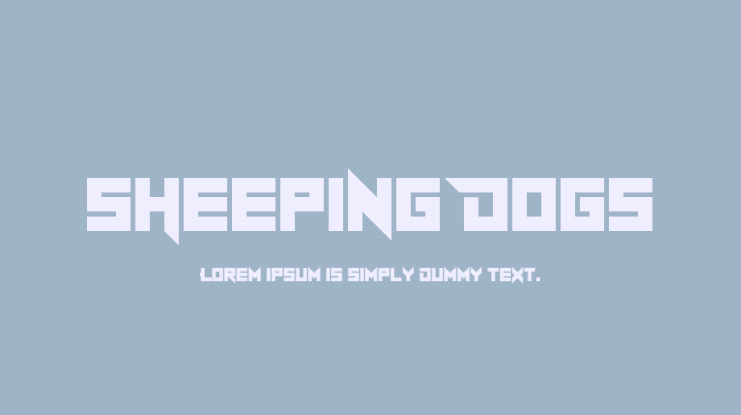 Sheeping Dogs Font