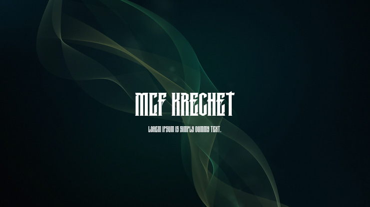 MCF krechet Font