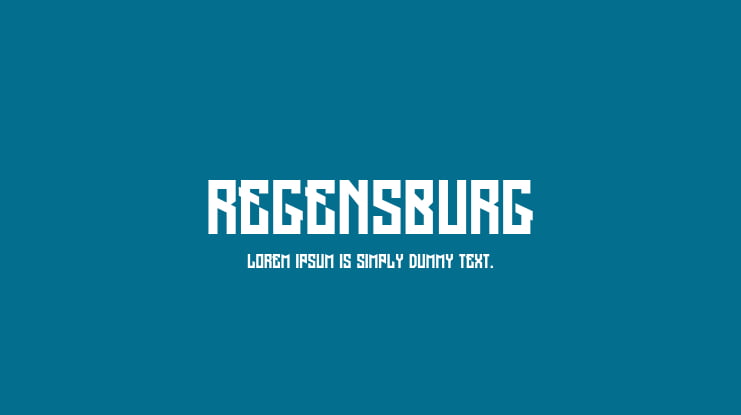 Regensburg Font Family
