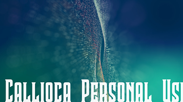 Callioca Personal Use Font